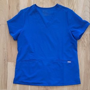 Royal blue Casma scrub top